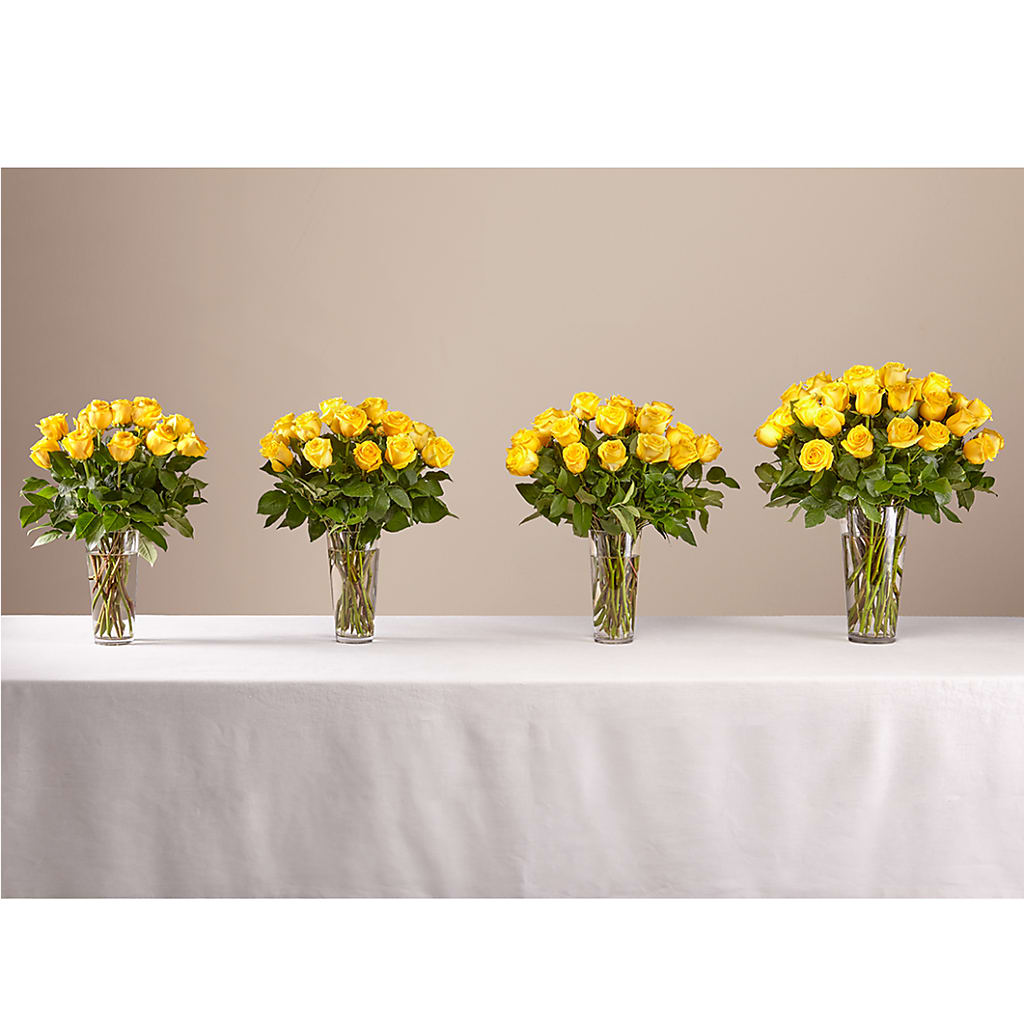 Long Stem Yellow Rose Bouquet – All Occasion Florist, Sevierville TN