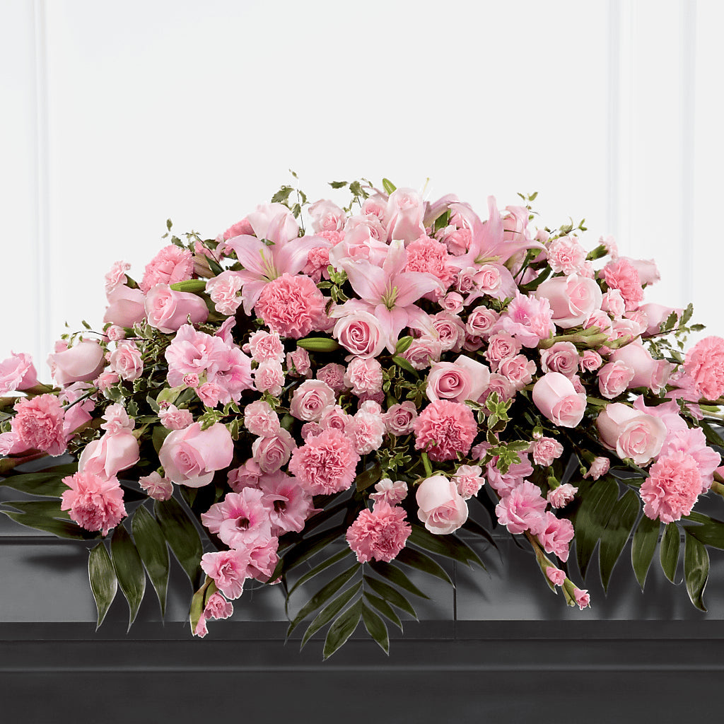 Garden of Comfort Casket Spray (Standard) – All Occasion Florist, Sevierville TN