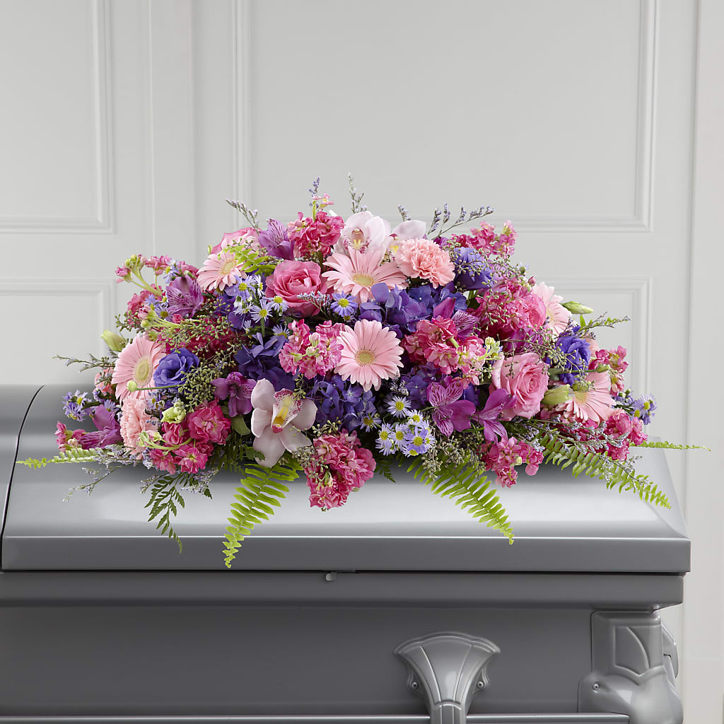 Glorious Garden Casket Spray – All Occasion Florist, Sevierville TN