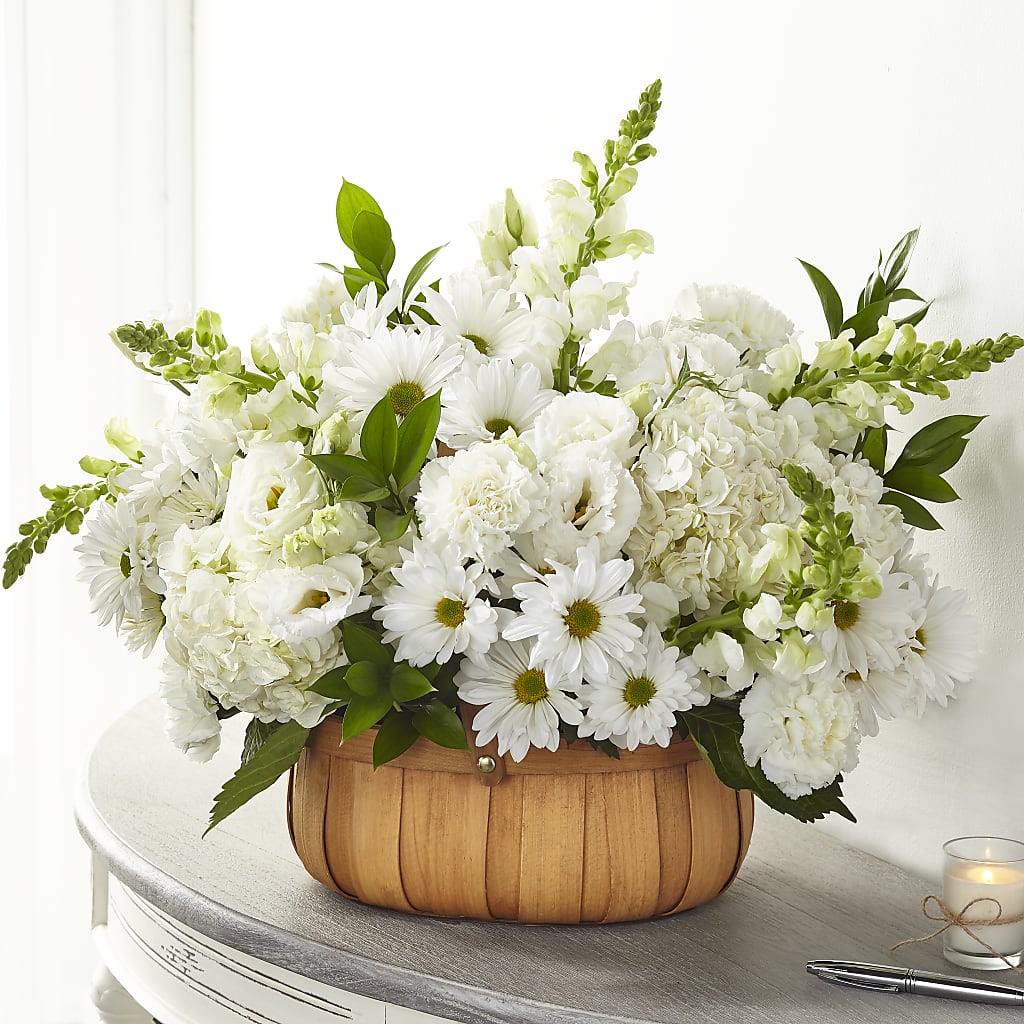 Pure Ivory Basket – All Occasion Florist, Sevierville TN