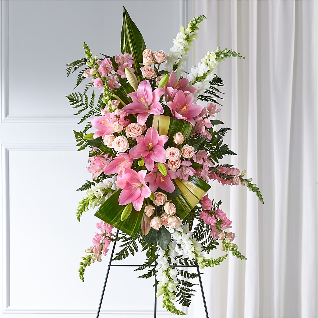 Elegant Embrace Standing Spray – All Occasion Florist, Sevierville TN