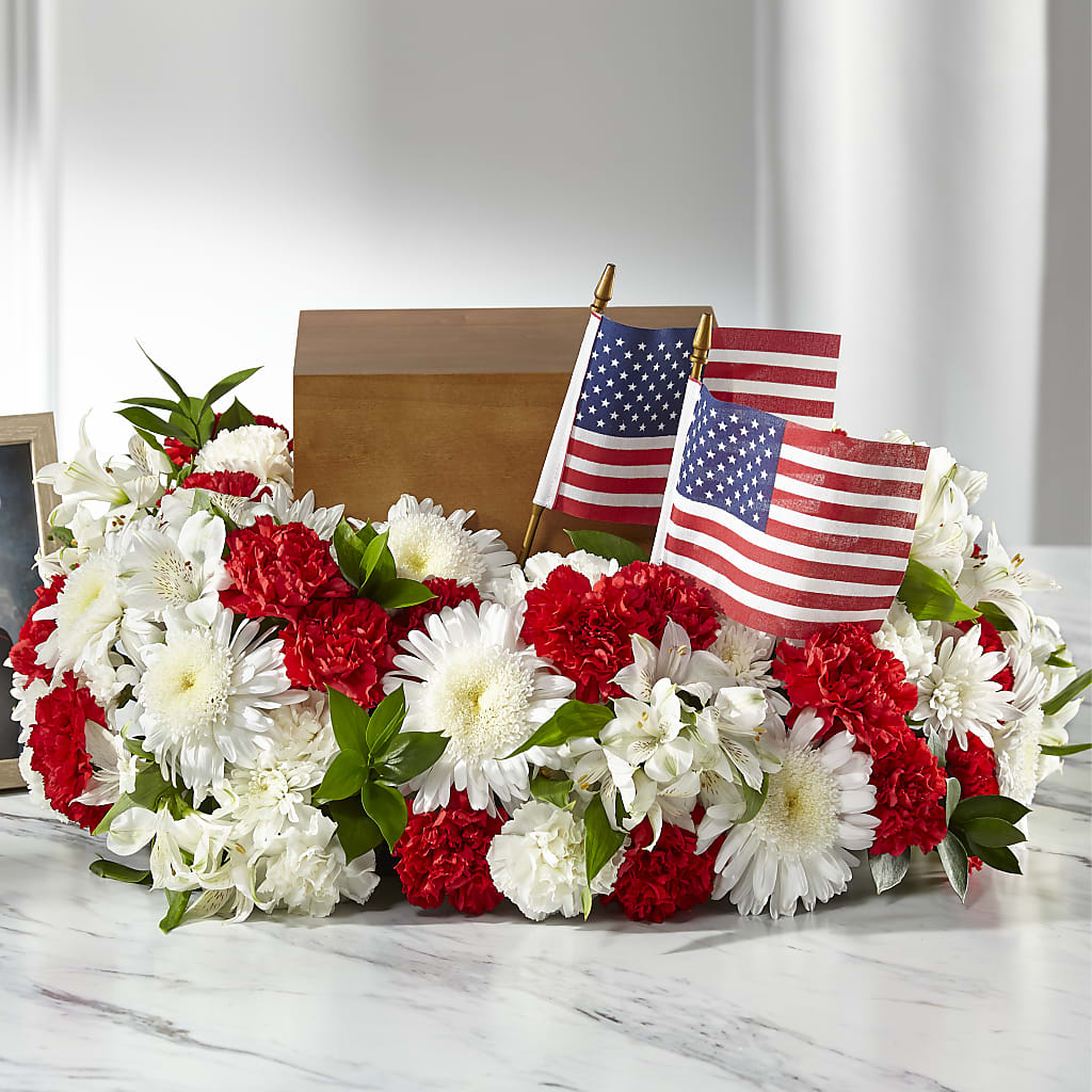 Spirit of Patriotism Cremation Adornment – All Occasion Florist, Sevierville TN
