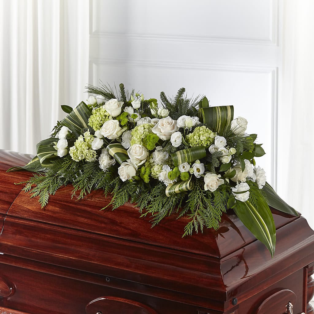 Hopeful Gesture Casket Spray – All Occasion Florist, Sevierville TN
