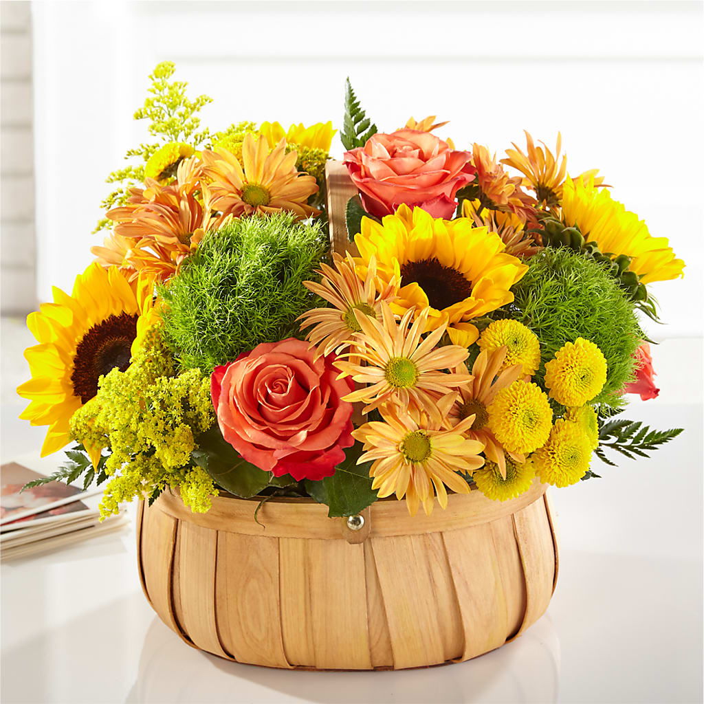Harvest Sunflower Basket – All Occasion Florist, Sevierville TN
