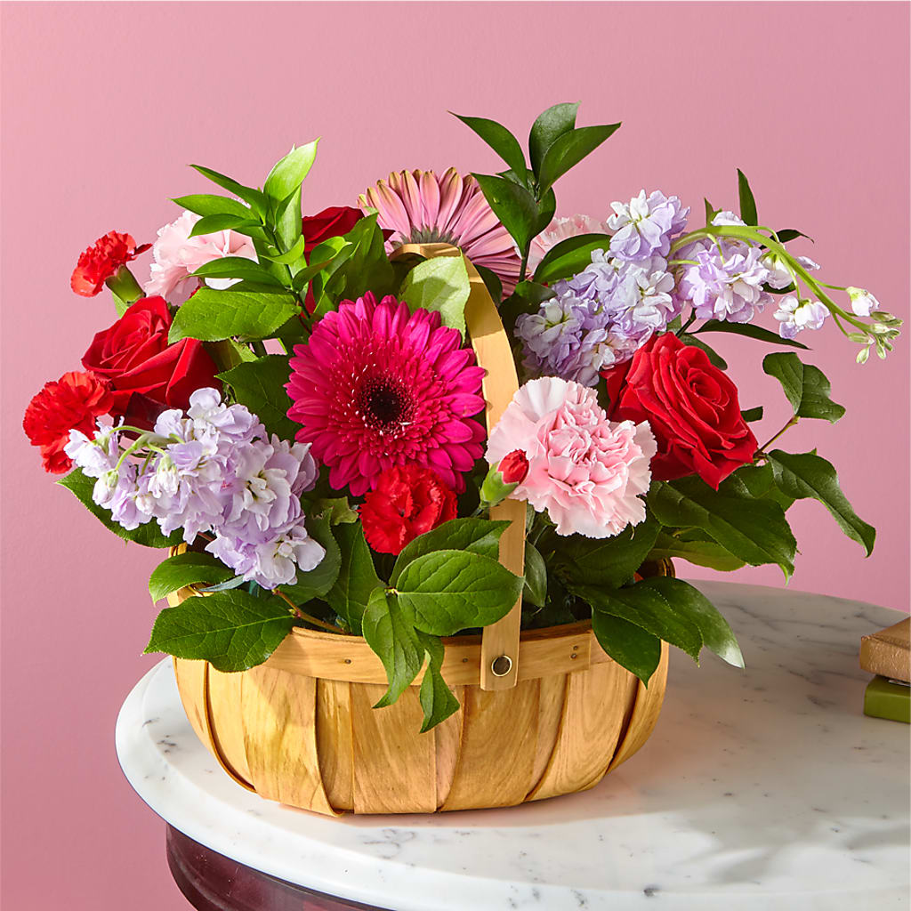 Pink Picnic Basket – All Occasion Florist, Sevierville TN