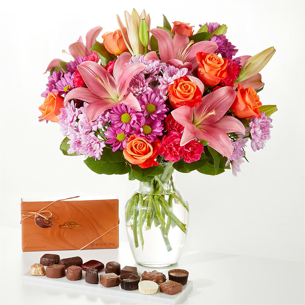 One and Only Bouquet and Chocolate Bundle – All Occasion Florist, Sevierville TN