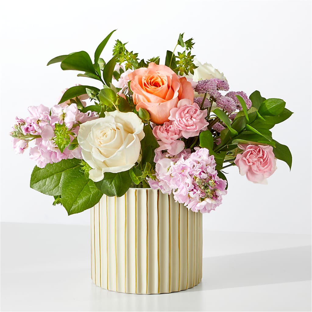 French Market Bouquet with Ivory Vase – All Occasion Florist, Sevierville TN