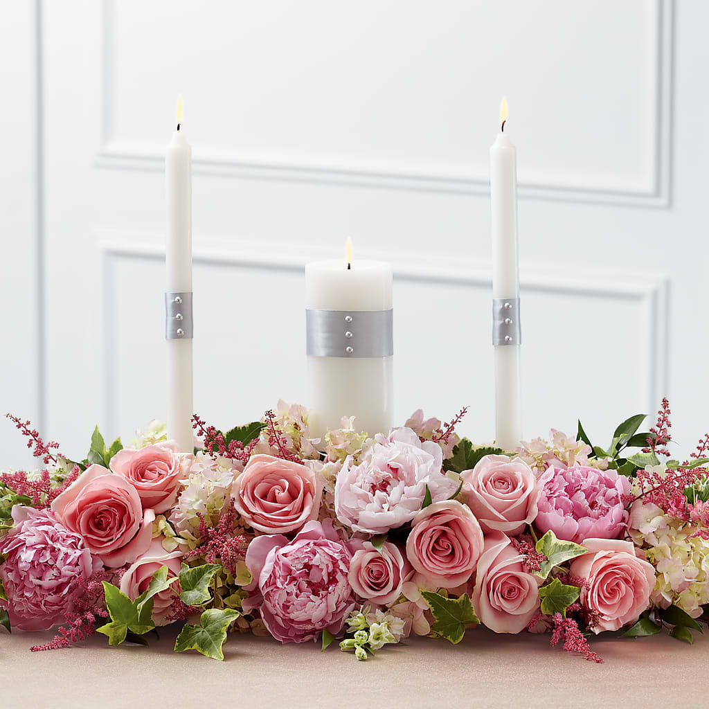 Worldwide Romance Unity Candle Arrangement – All Occasion Florist, Sevierville TN
