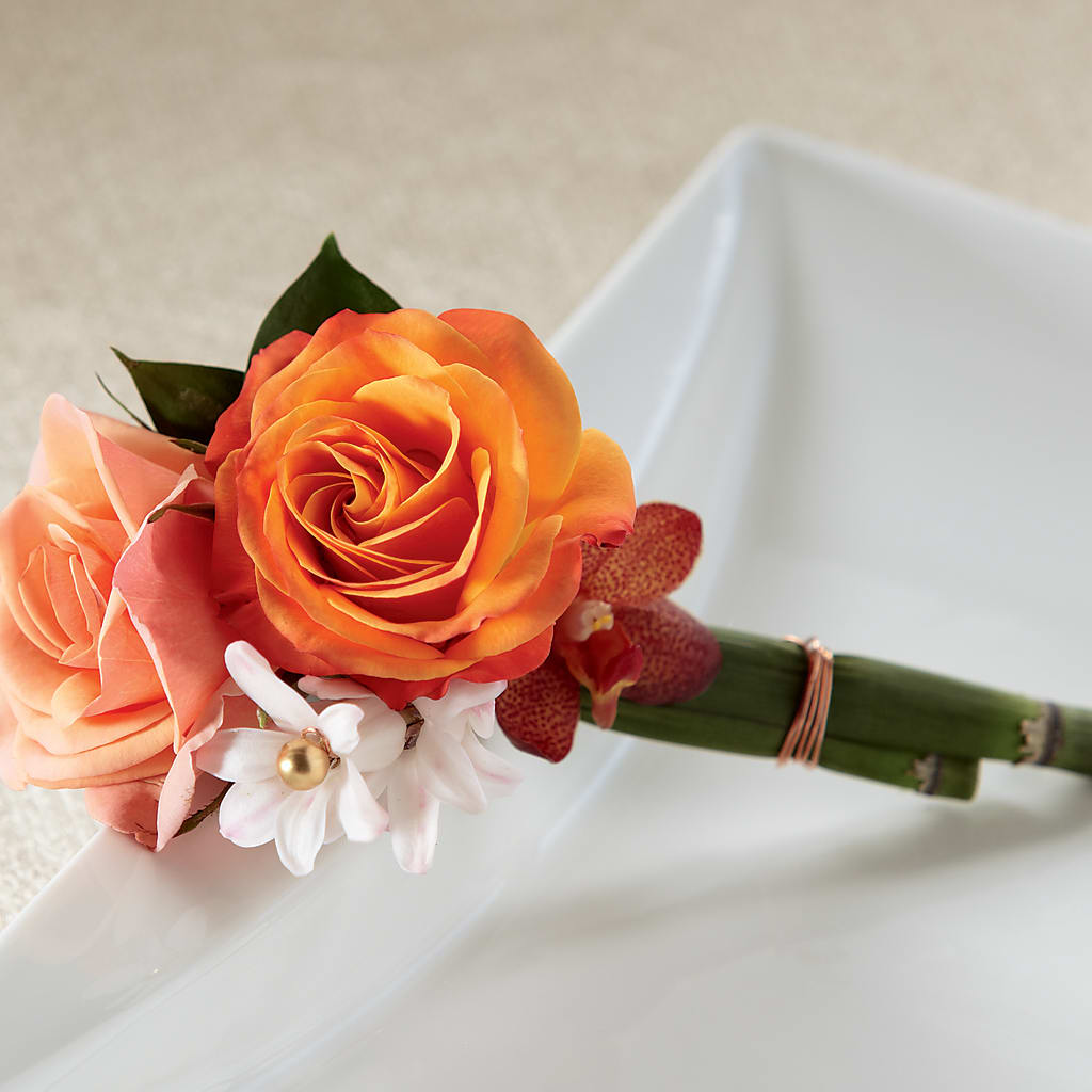 Sunset Dream Boutonniere – All Occasion Florist, Sevierville TN