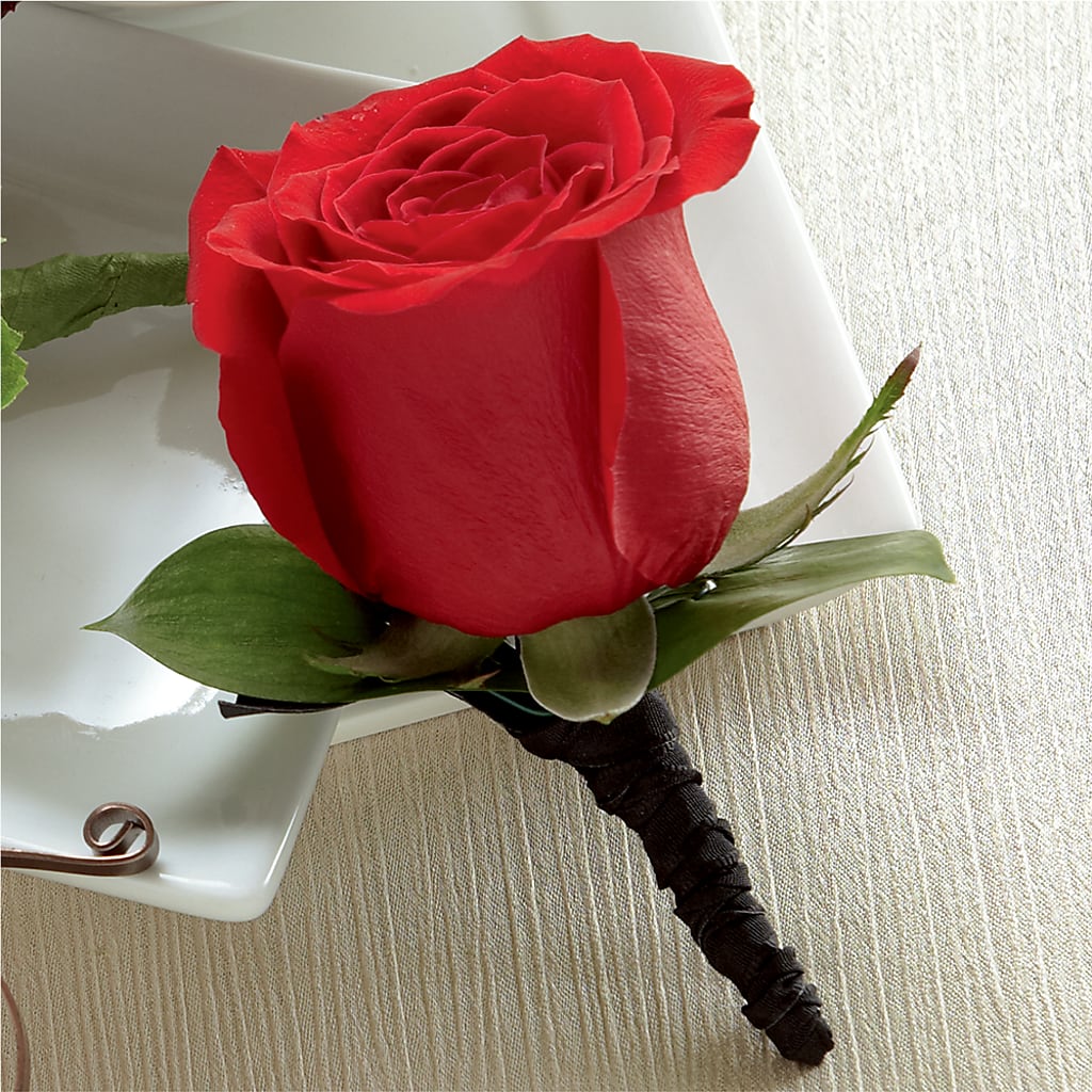 Red Rose Boutonniere – All Occasion Florist, Sevierville TN