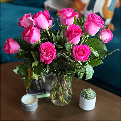 Long Stem Pink Rose Bouquet –  All Occasion Florist, Sevierville TN