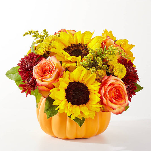 Golden Gourd Pumpkin Bouquet –  All Occasion Florist, Sevierville TN