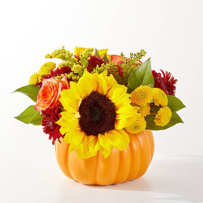 Golden Gourd Pumpkin Bouquet –  All Occasion Florist, Sevierville TN