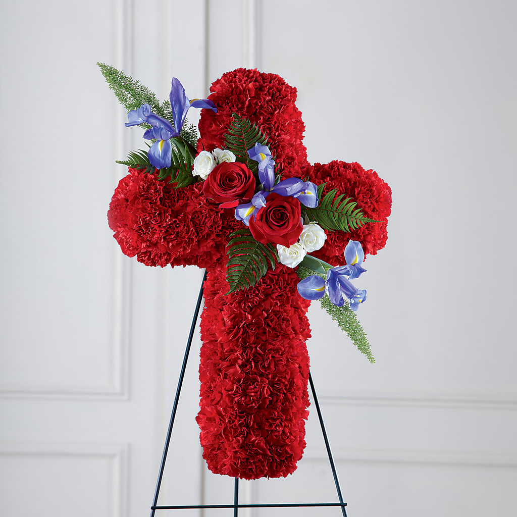 Faithful Hero Floral Cross –  All Occasion Florist, Sevierville TN