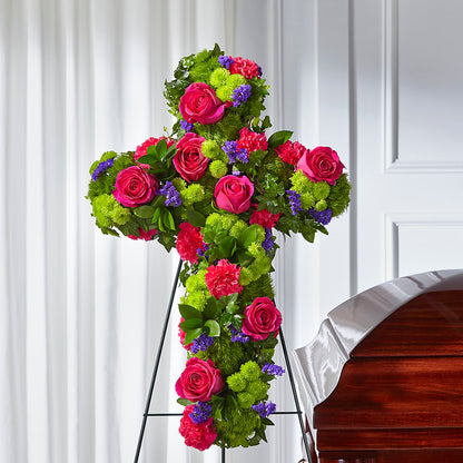 Tribute Rose Floral Cross –  All Occasion Florist, Sevierville TN
