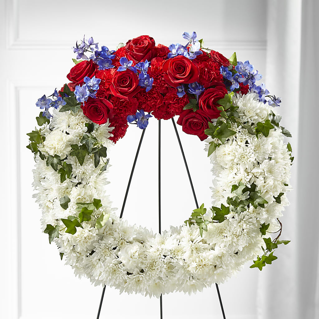 Patriotic Passion Wreath –  All Occasion Florist, Sevierville TN
