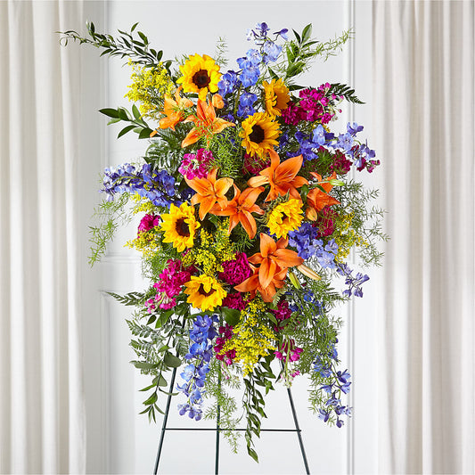 Sunlit Memories Standing Spray (Standard) –  All Occasion Florist, Sevierville TN