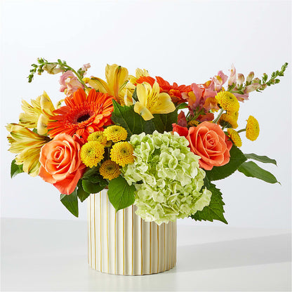 Autumn Sunshine Bouquet with Ivory Vase –  All Occasion Florist, Sevierville TN
