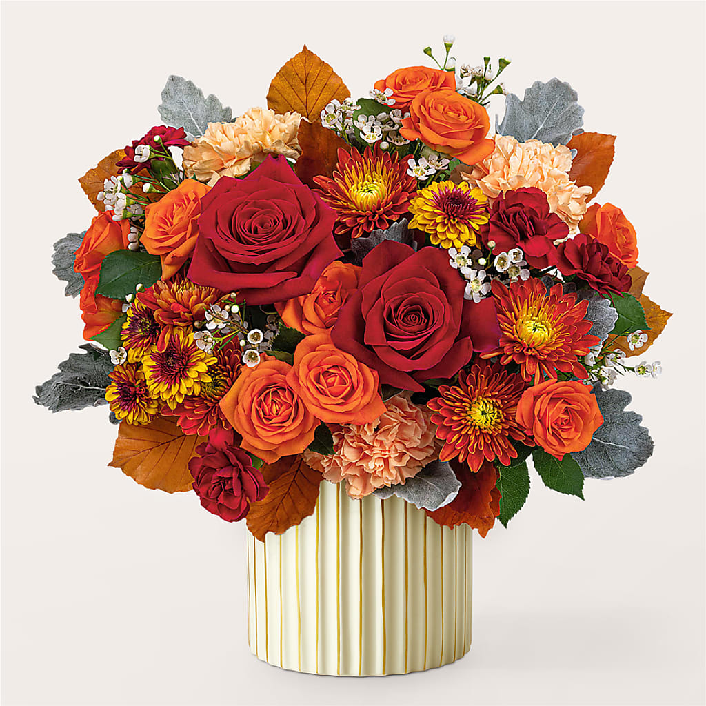 Merlot Bouquet with Ivory Vase –  All Occasion Florist, Sevierville TN