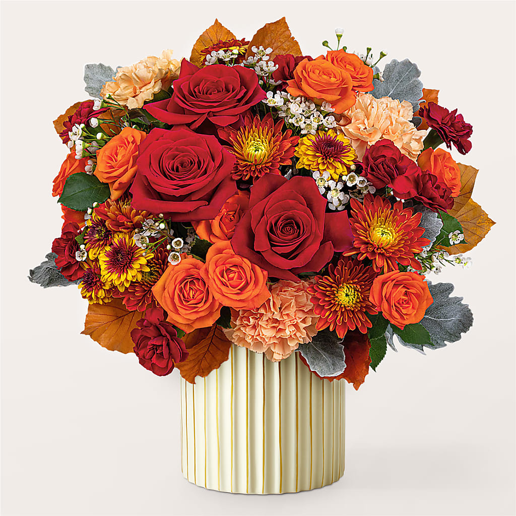 Merlot Bouquet with Ivory Vase –  All Occasion Florist, Sevierville TN