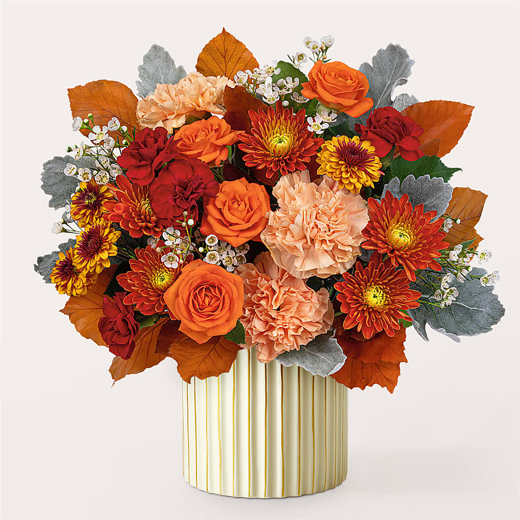 Merlot Bouquet with Ivory Vase –  All Occasion Florist, Sevierville TN