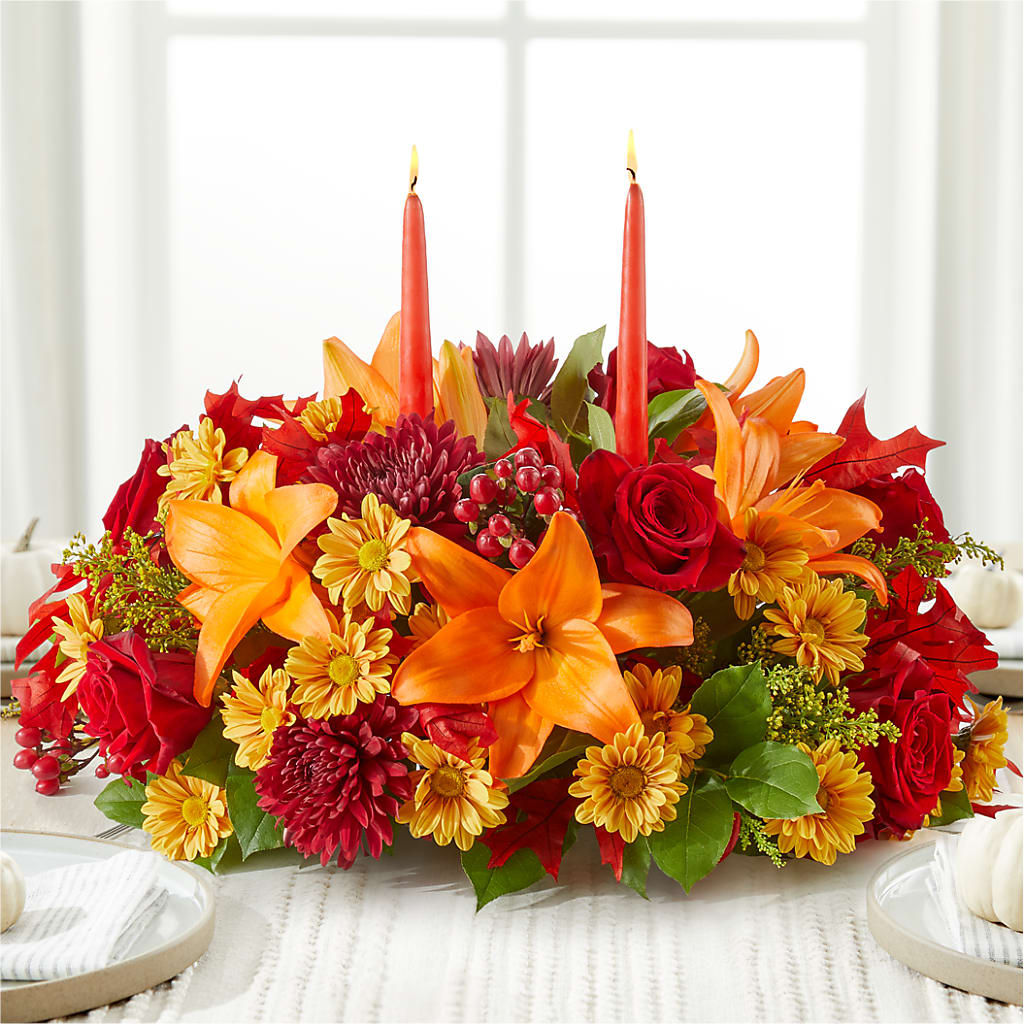 Autumn's Embrace Centerpiece –  All Occasion Florist, Sevierville TN